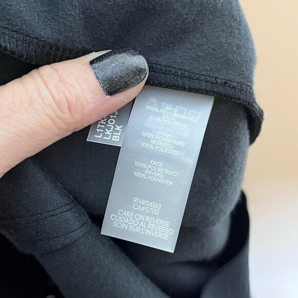 KARL LAGERFELD High Waist Croc-Print Faux Leather Pants Leggings Black Swiftie - Picture 9 of 9